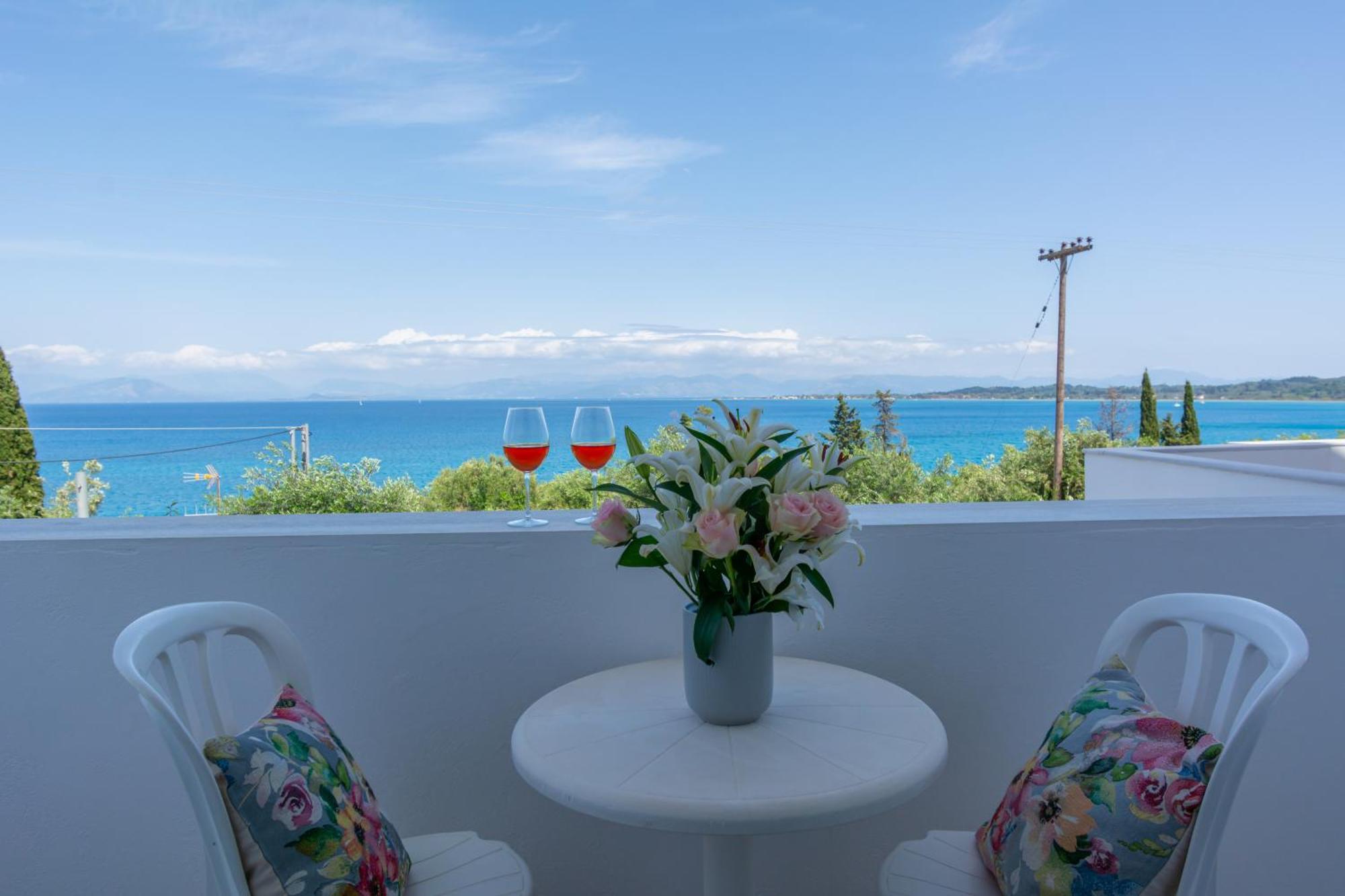 Corfu Aquamarine Aparthotel Notos ภายนอก รูปภาพ